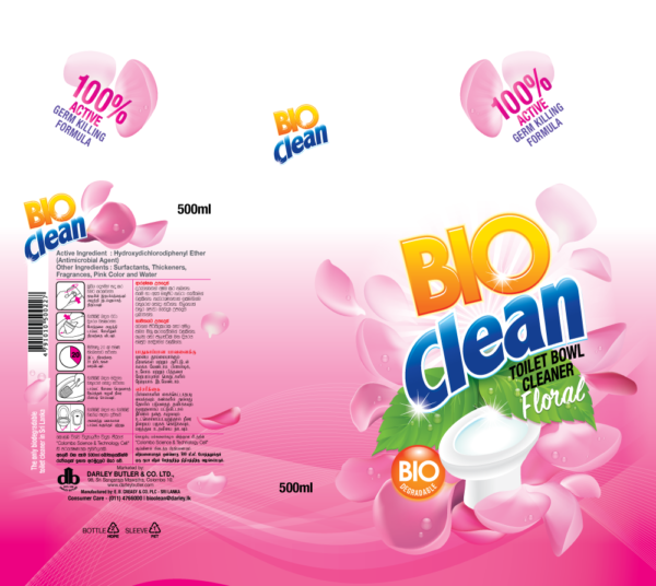 Bio Clean Toilet Bowl Cleaner 500ml - Floral
