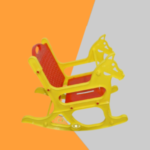 Phoenix Baby Rocking Chair -Deep Pink/Yellow